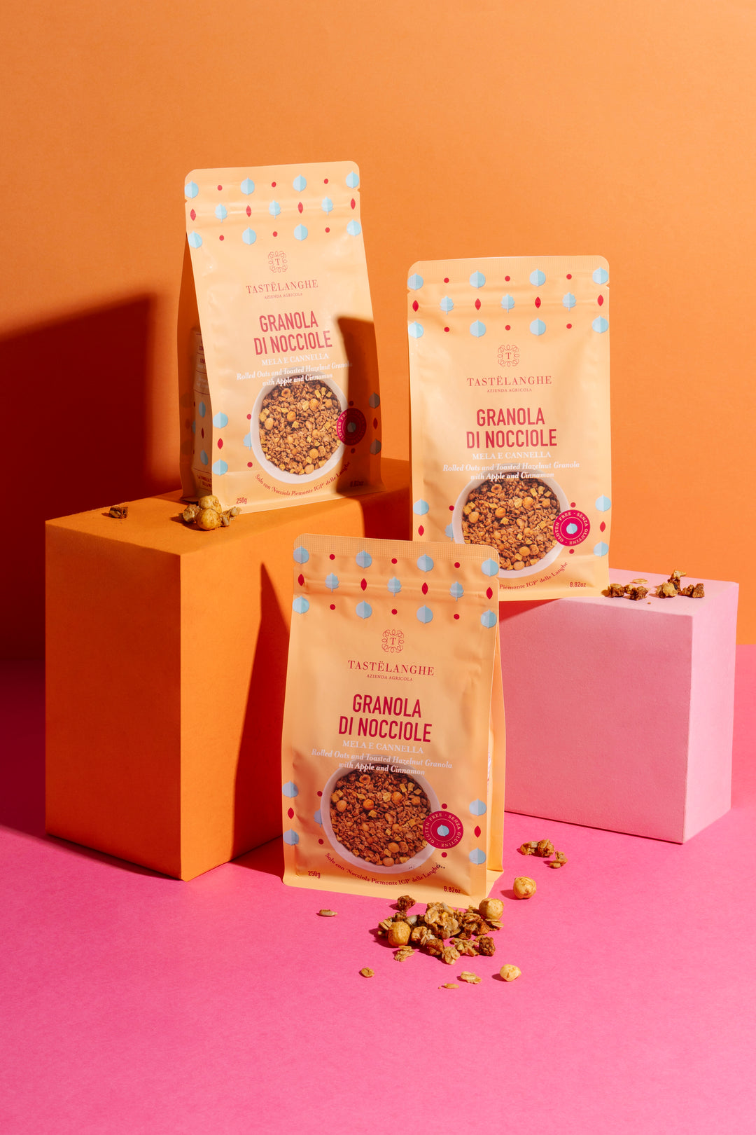 3 confezioni di Granola di Nocciole Piemonte IGP (250g) - Tastëlanghe Azienda Agricola