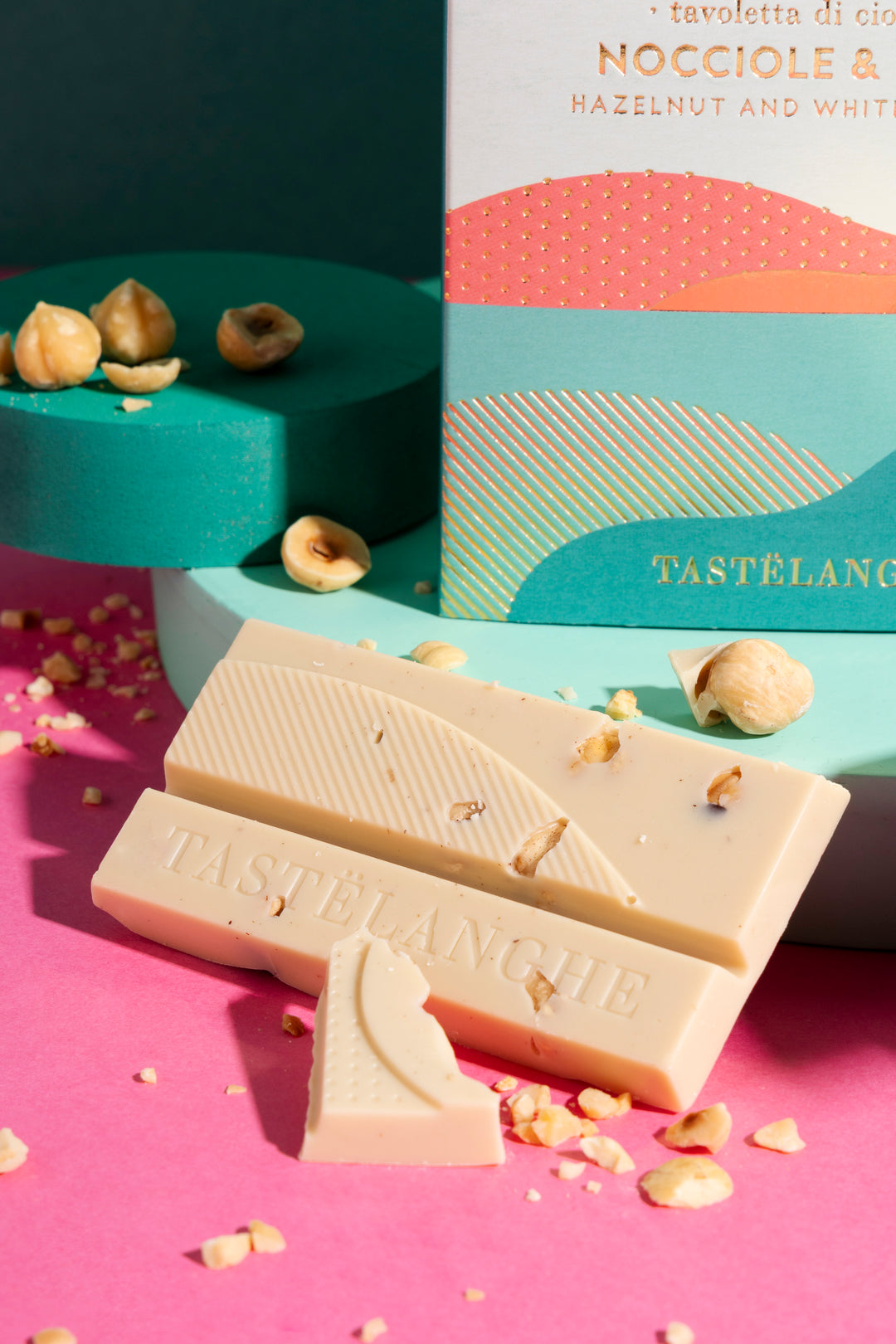 4 tavolette di Cioccolato con Nocciola Piemonte IGP "Tostata" Intera Gusti assortiti - Tastëlanghe Azienda Agricola