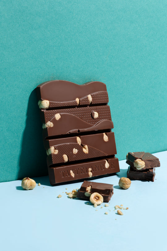 4 tavolette di Cioccolato con Nocciola Piemonte IGP "Tostata" Intera Gusti assortiti - Tastëlanghe Azienda Agricola