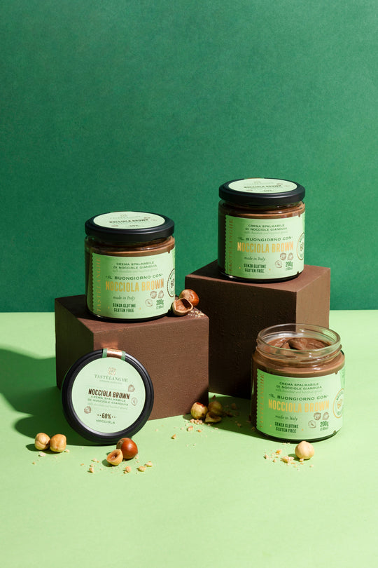 3 vasi di Crema di Nocciole Piemonte IGP delle Langhe (200g) - Tastëlanghe Azienda Agricola