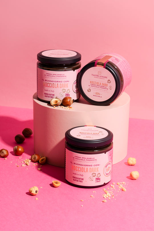 3 vasi di Crema di Nocciole Piemonte IGP delle Langhe (200g) - Tastëlanghe Azienda Agricola