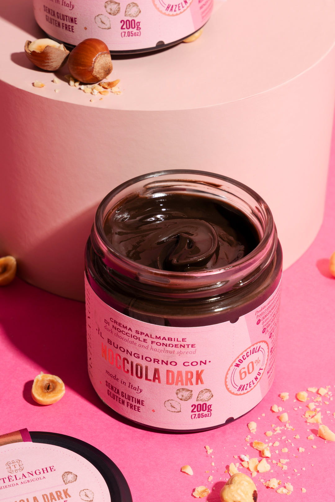 3 vasi di Crema di Nocciole Piemonte IGP delle Langhe (200g) - Tastëlanghe Azienda Agricola