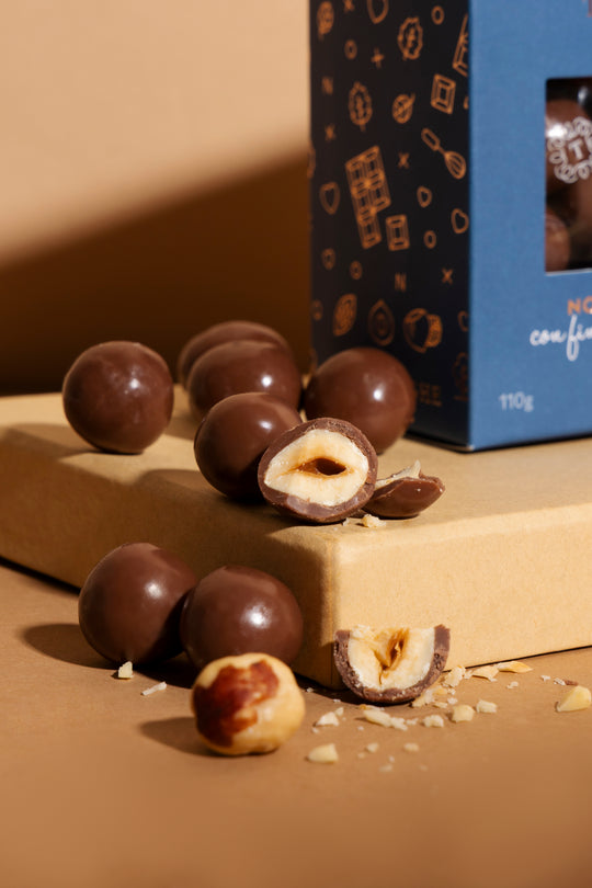 4 confezioni di Nocciola Piemonte IGP "Tostata" ricoperta di cioccolato - Gusti assortiti - Tastëlanghe Azienda Agricola