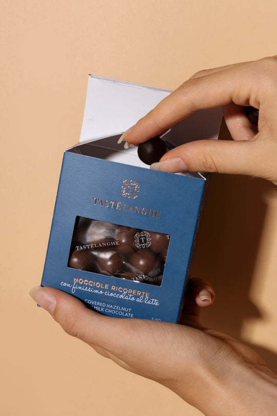 4 confezioni di Nocciola Piemonte IGP "Tostata" ricoperta di cioccolato - Gusti assortiti - Tastëlanghe Azienda Agricola