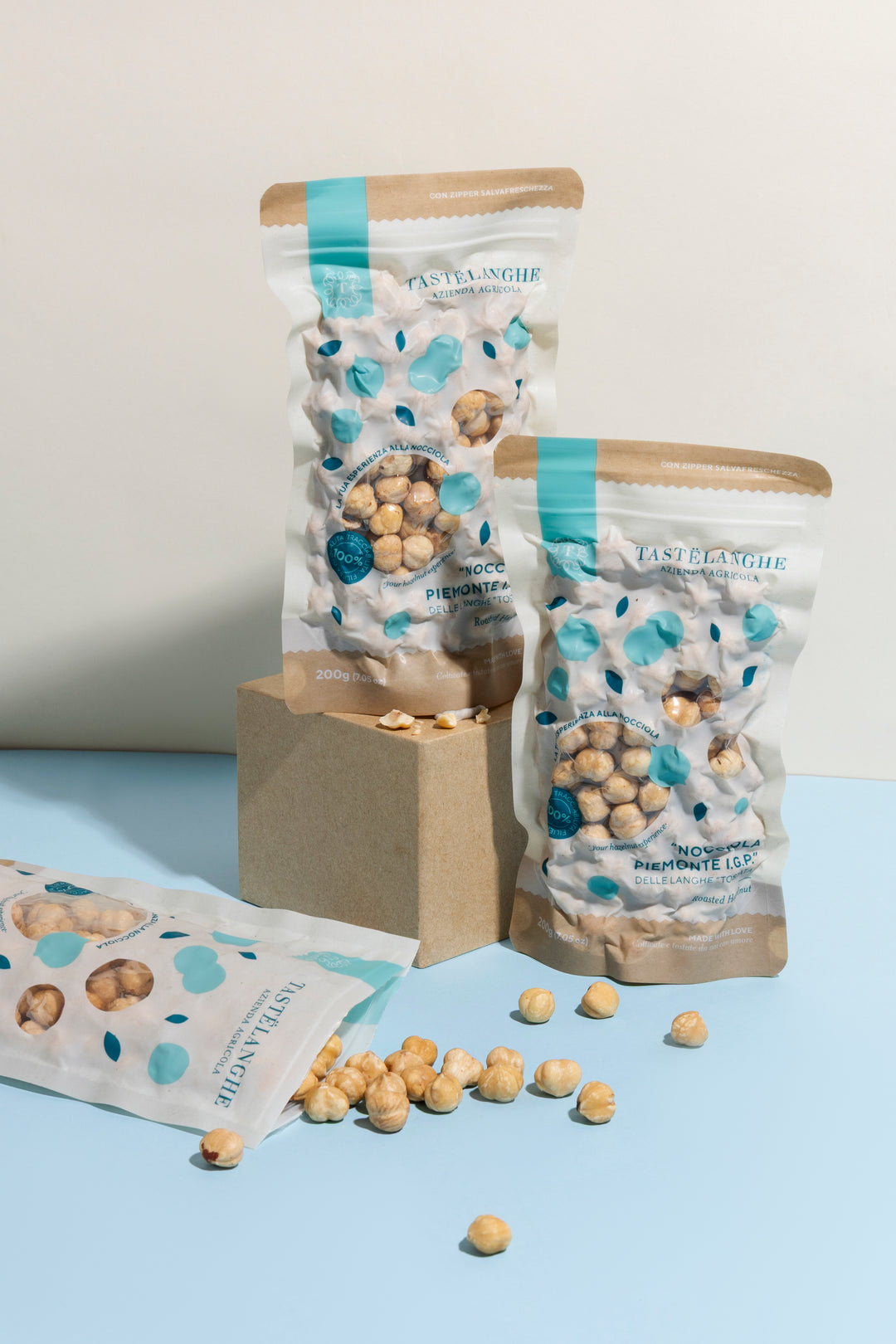 3 Confezioni di "Nocciole Piemonte IGP" Tostate | 200g - Tastëlanghe Azienda Agricola
