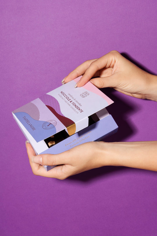 4 Tavolette di Cioccolato con Nocciola Piemonte IGP Intera | Gusti a scelta - Tastëlanghe Azienda Agricola