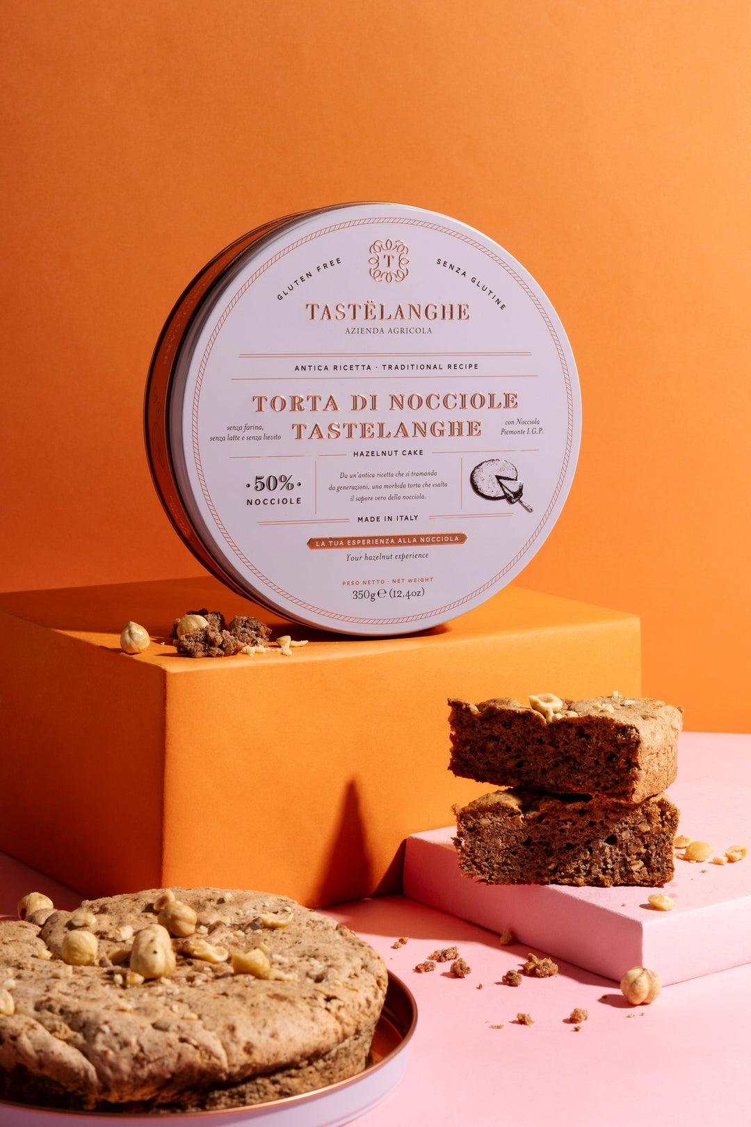 BOX Torta di Nocciole Tastëlanghe + Crema di Nocciole + Confezione Nocciole "Tostate" - Tastëlanghe Azienda Agricola