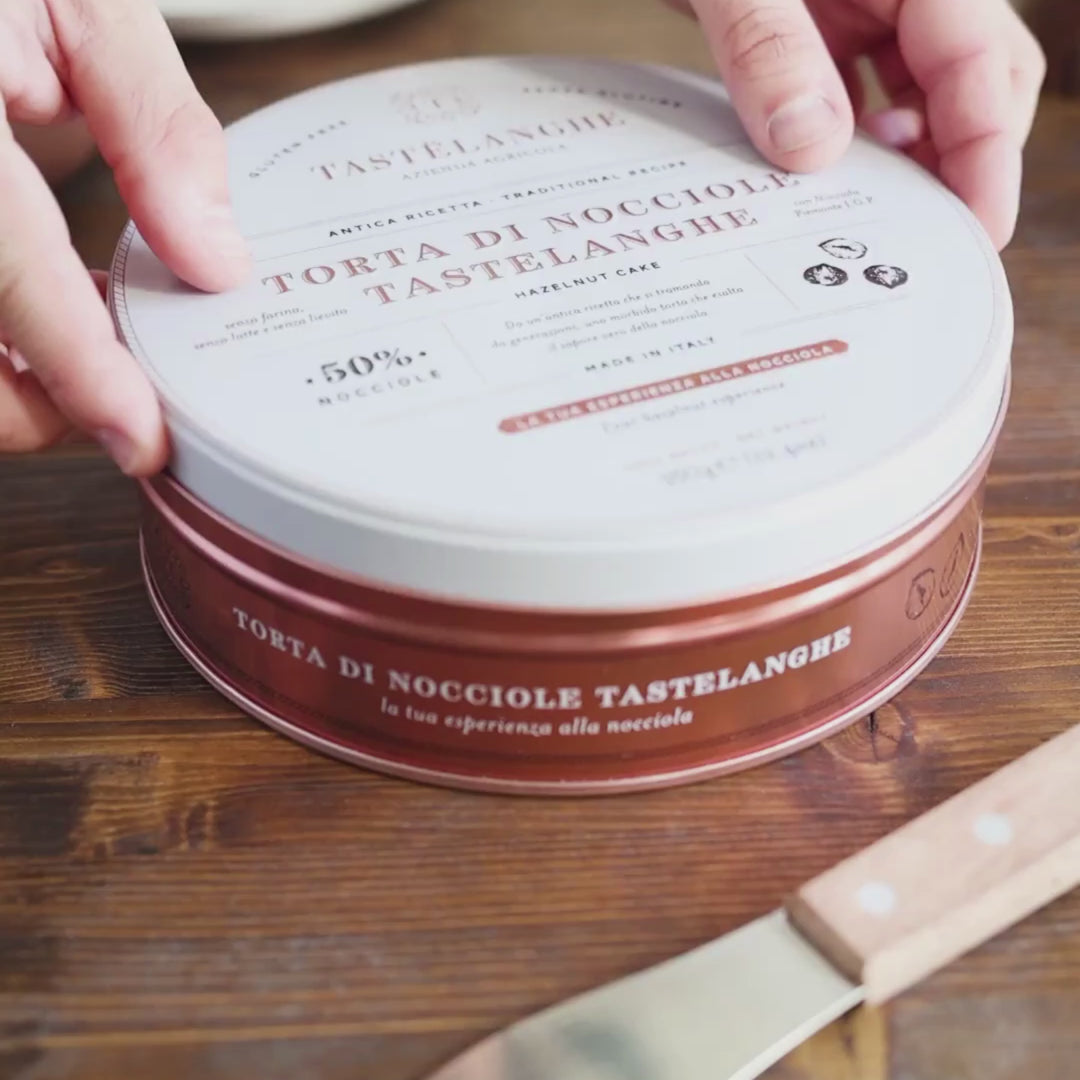 BOX Torta di Nocciole Tastëlanghe + Crema di Nocciole + Confezione Nocciole "Tostate"
