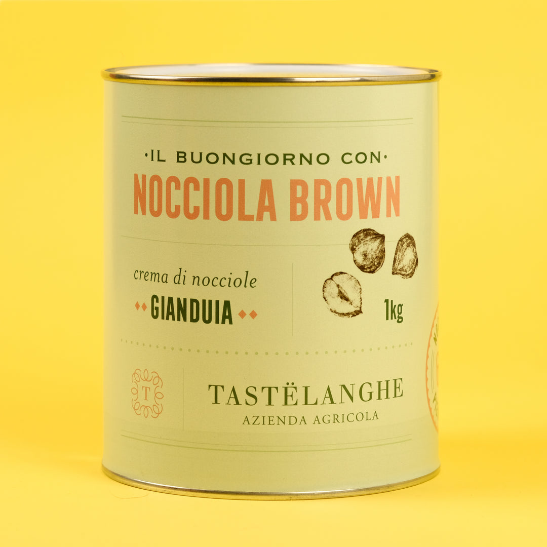 1 latta di Crema di Nocciole Piemonte IGP delle Langhe (1Kg) - Tastëlanghe Azienda Agricola