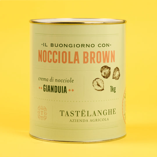 1 latta di Crema di Nocciole Piemonte IGP delle Langhe (1Kg) - Tastëlanghe Azienda Agricola