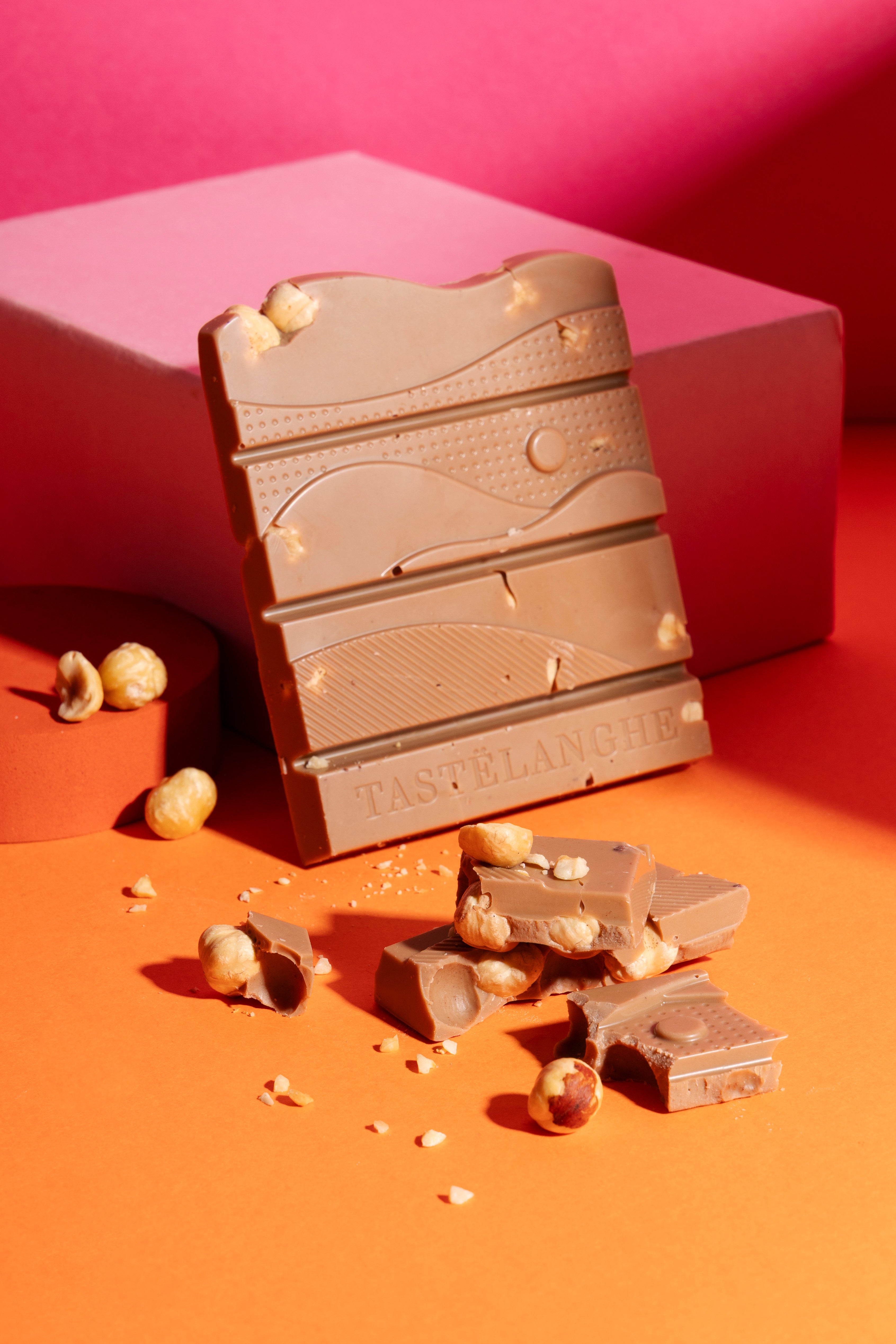 4 tavolette di Cioccolato con Nocciola Piemonte IGP "Tostata" Intera Gusti assortiti - Tastëlanghe Azienda Agricola