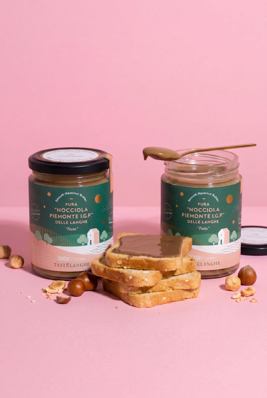 2 Vasetti di Pasta di Nocciole Piemonte IGP 100% | 300g - Tastëlanghe Azienda Agricola