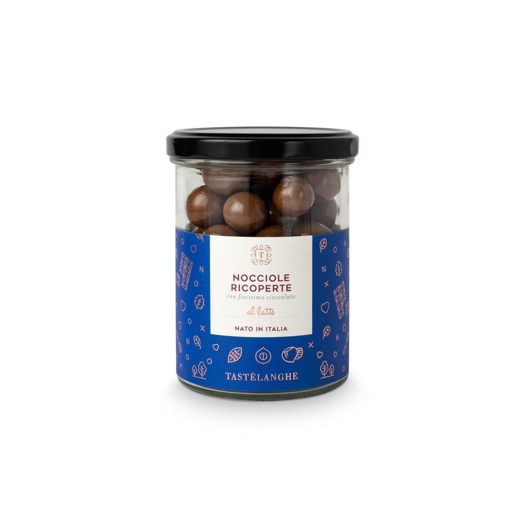 1 confezione di Nocciola Piemonte IGP "Tostata" ricoperta di ciocciolato (200g) - Tastëlanghe Azienda Agricola